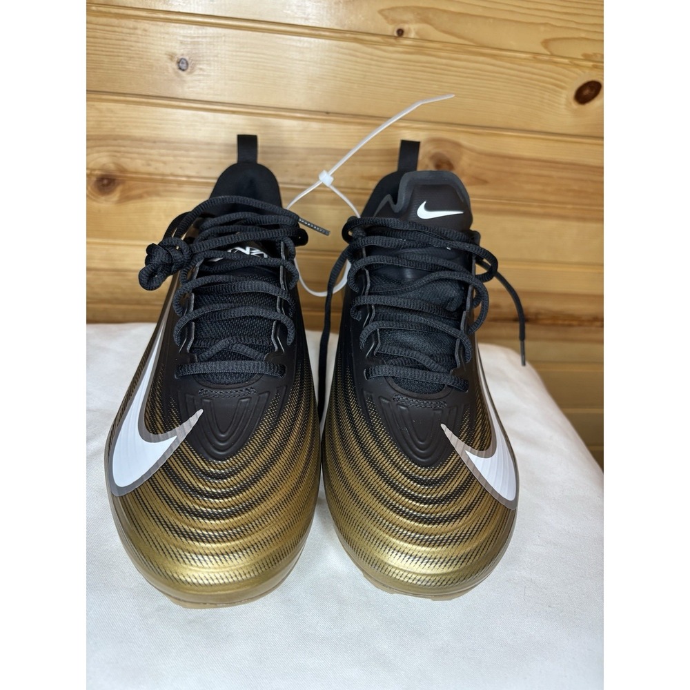 Nike Vapor Speed 3 Black Gold Football Cleats FB3303-003 Men's Size 11.5 NEW‎ - Picture 3 of 7
